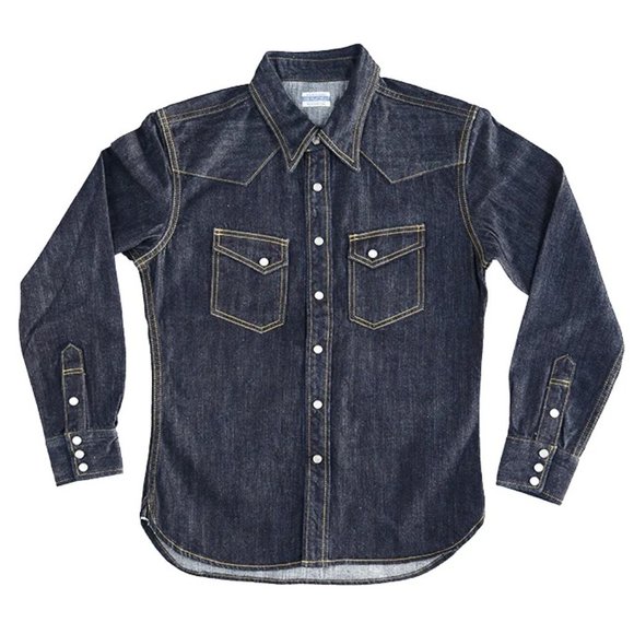 Flat Head Denim Western Shirt - Picture 1 of 1